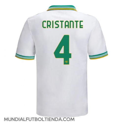 Camiseta AS Roma Bryan Cristante #4 Tercera Equipación Replica 2025-26 mangas cortas